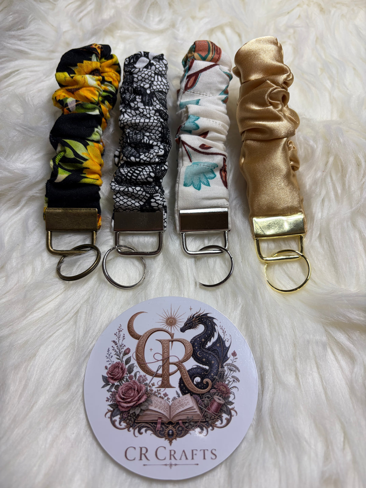 Scrunchie Wristlet Keychains