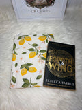 Book Sleeve with Zipper | 🍋Lemon Blossom Collection