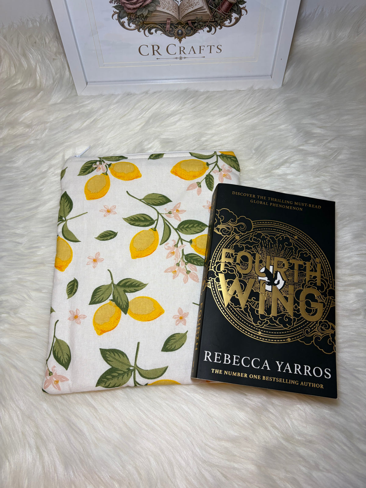 Book Sleeve with Zipper | 🍋Lemon Blossom Collection