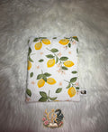 🍋 Book Sleeve with Zipper | 🍋 Lemon Blossom