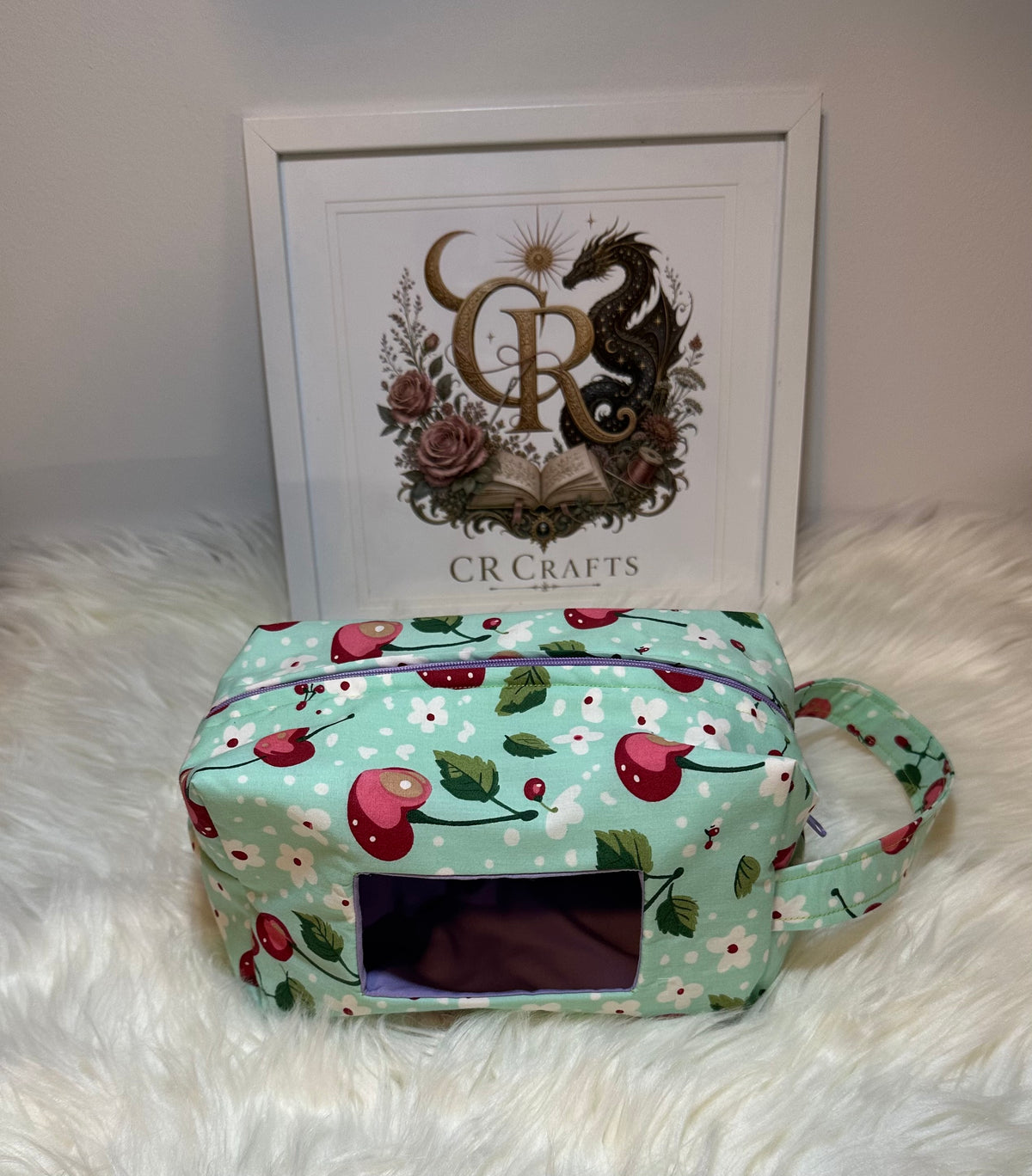 Nappy & Wipes Pouch | Handmade Baby Bag | 🍒Cherry Kiss Collection