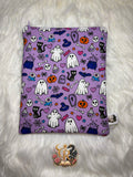 👻 Book Sleeve with Zipper | 👻 Lilac Boo Crew