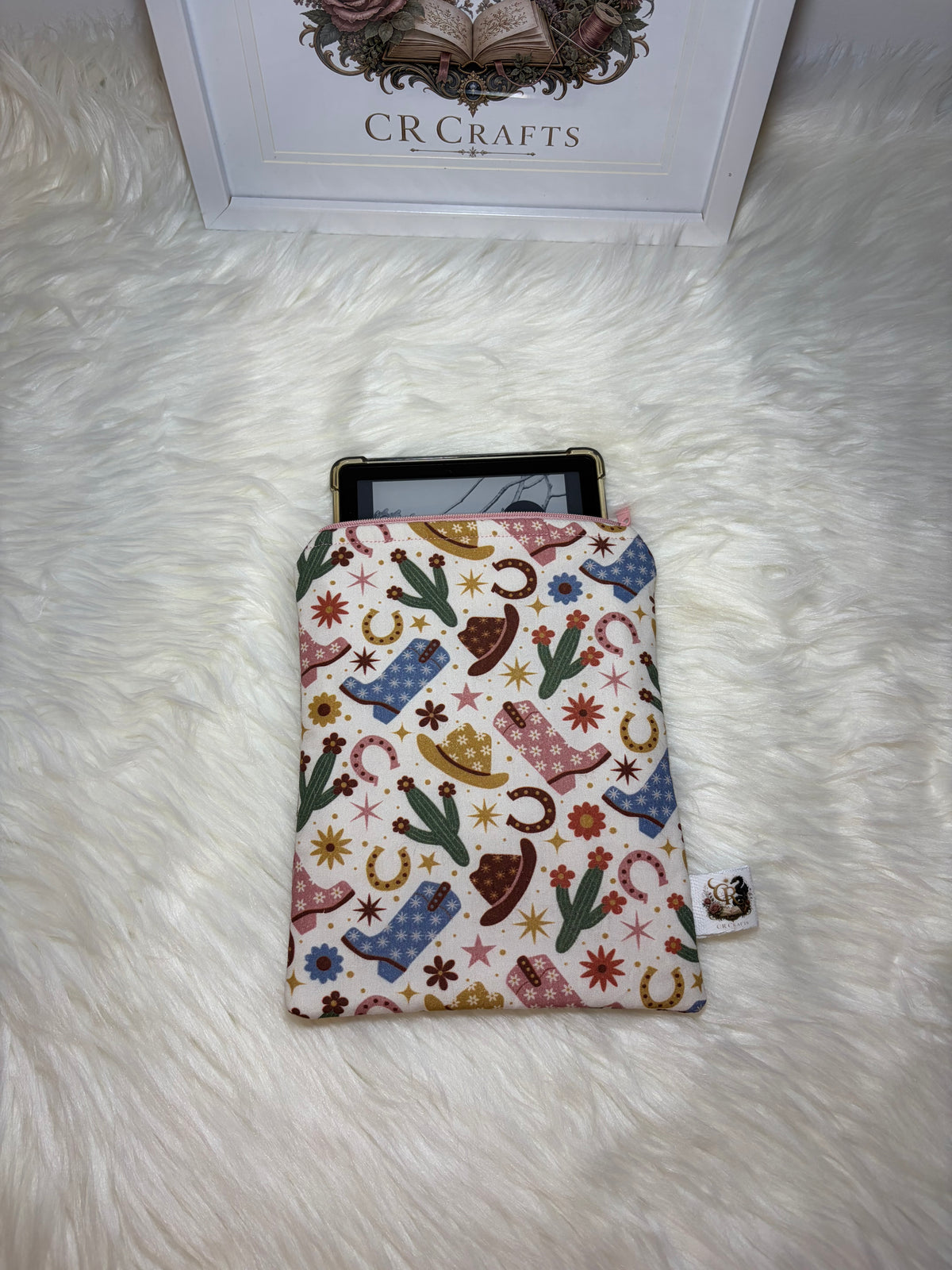 Handmade Padded Kindle & E-Reader Sleeve | 🌵 Rustic Rodeo Collection