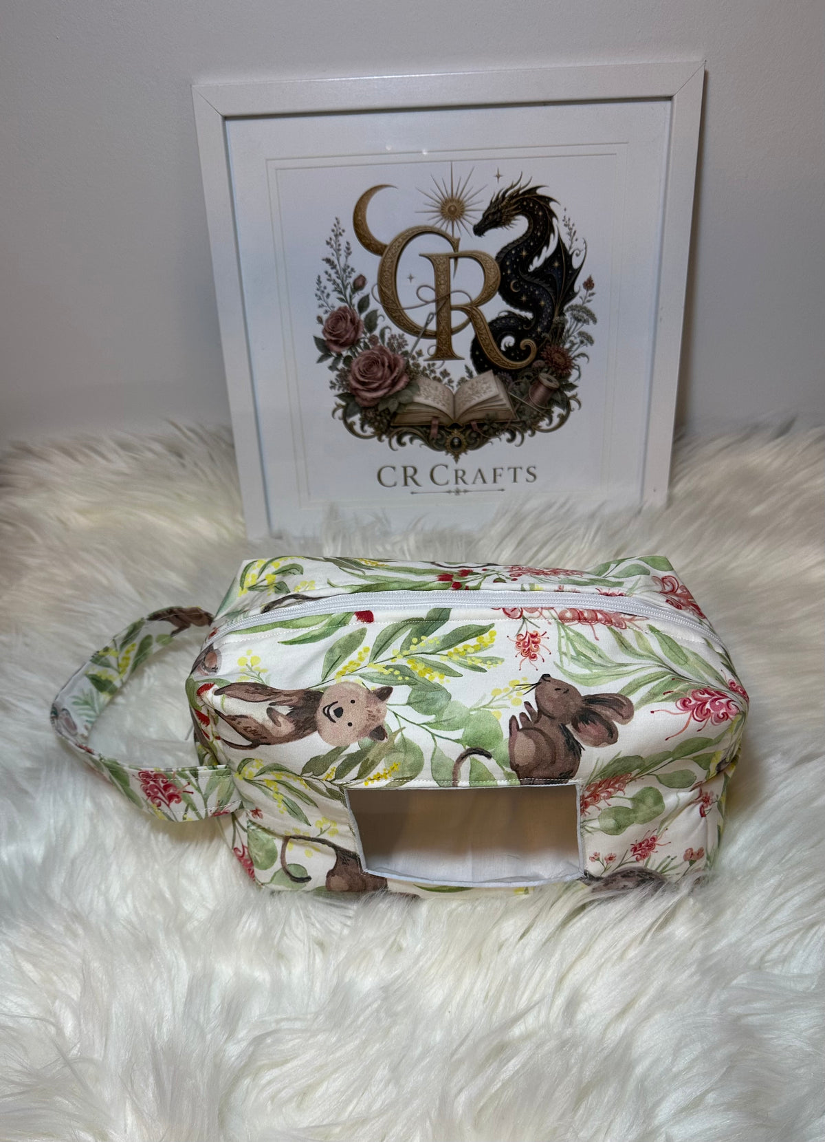 Nappy & Wipes Pouch | Handmade Baby Bag | 🐨 Bushland Blossoms Collection
