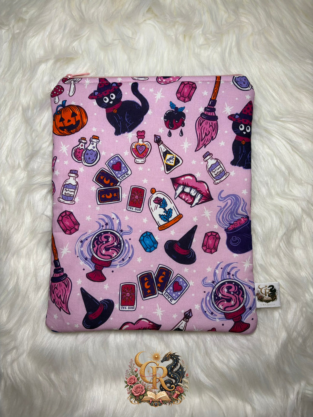 Book Sleeve with Zipper | 🔮 Pink Potion Party