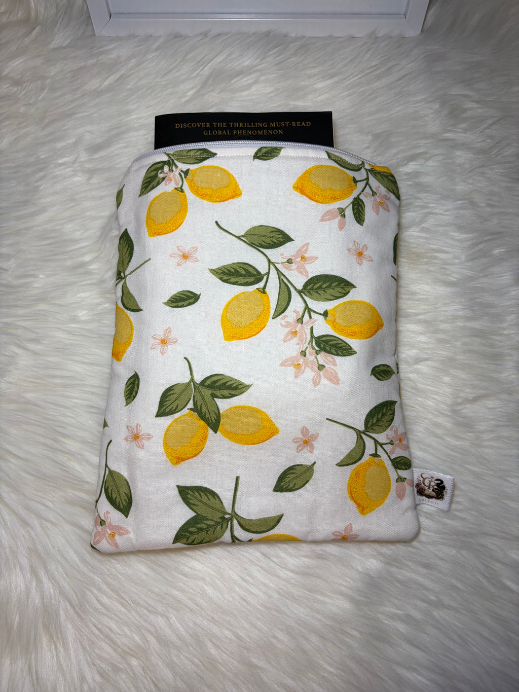 Book Sleeve with Zipper | 🍋Lemon Blossom Collection
