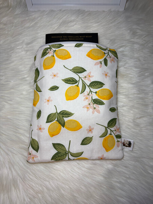 Book Sleeve with Zipper | 🍋Lemon Blossom Collection