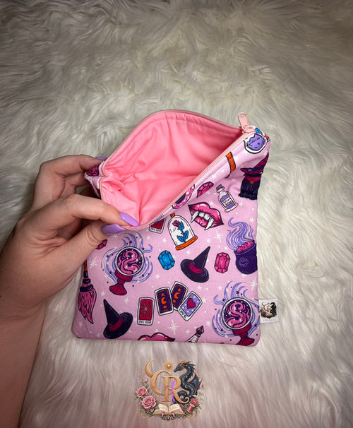 Book Sleeve with Zipper | 🔮 Pink Potion Party