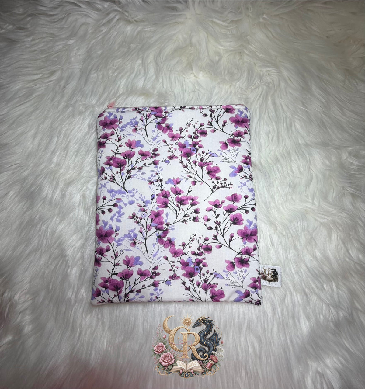 💕 Book Sleeve with Zipper | 💕 Orchid Kiss