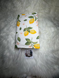 Handmade Adjustable Fabric Book Cover | 🍋 Lemon Blossom