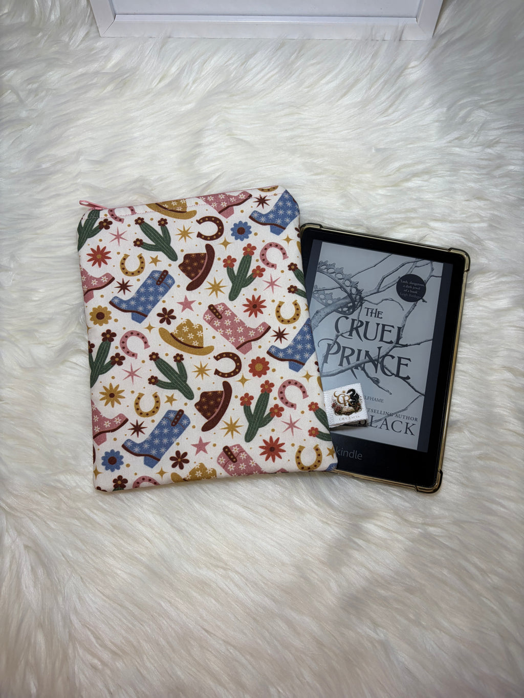 Handmade Padded Kindle & E-Reader Sleeve | 🌵 Rustic Rodeo Collection