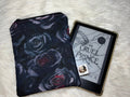 Handmade Padded Kindle & E-Reader Sleeve | 🌑 Midnight Rose Collection