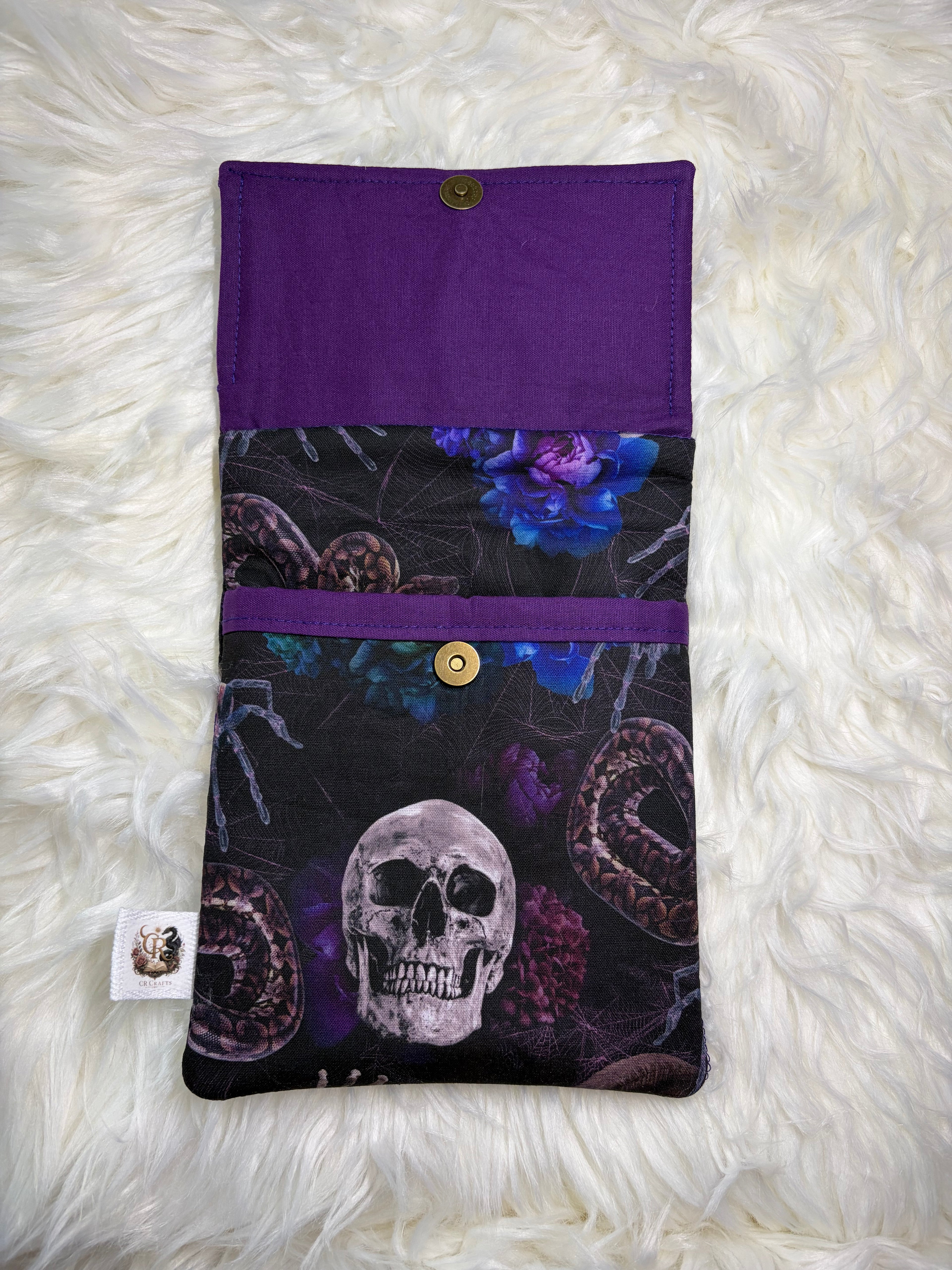🌙 Handmade Padded Kindle & E-Reader Sleeve | 🌙 Midnight Garden Collection