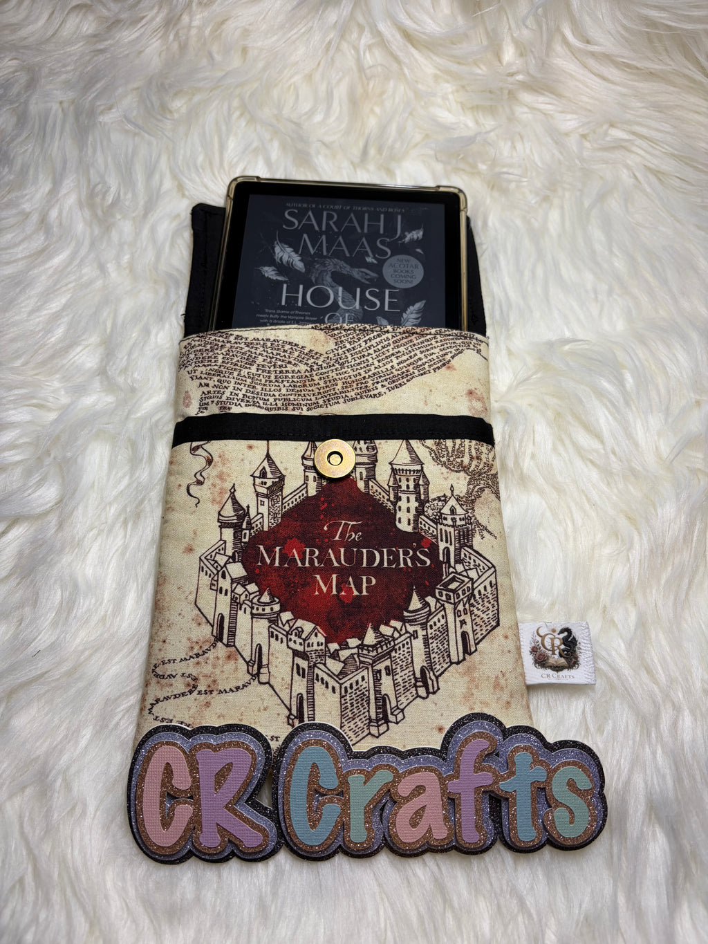 📜 Handmade Padded Kindle & E-Reader Sleeve | 📜 Marauder's Journey Collection