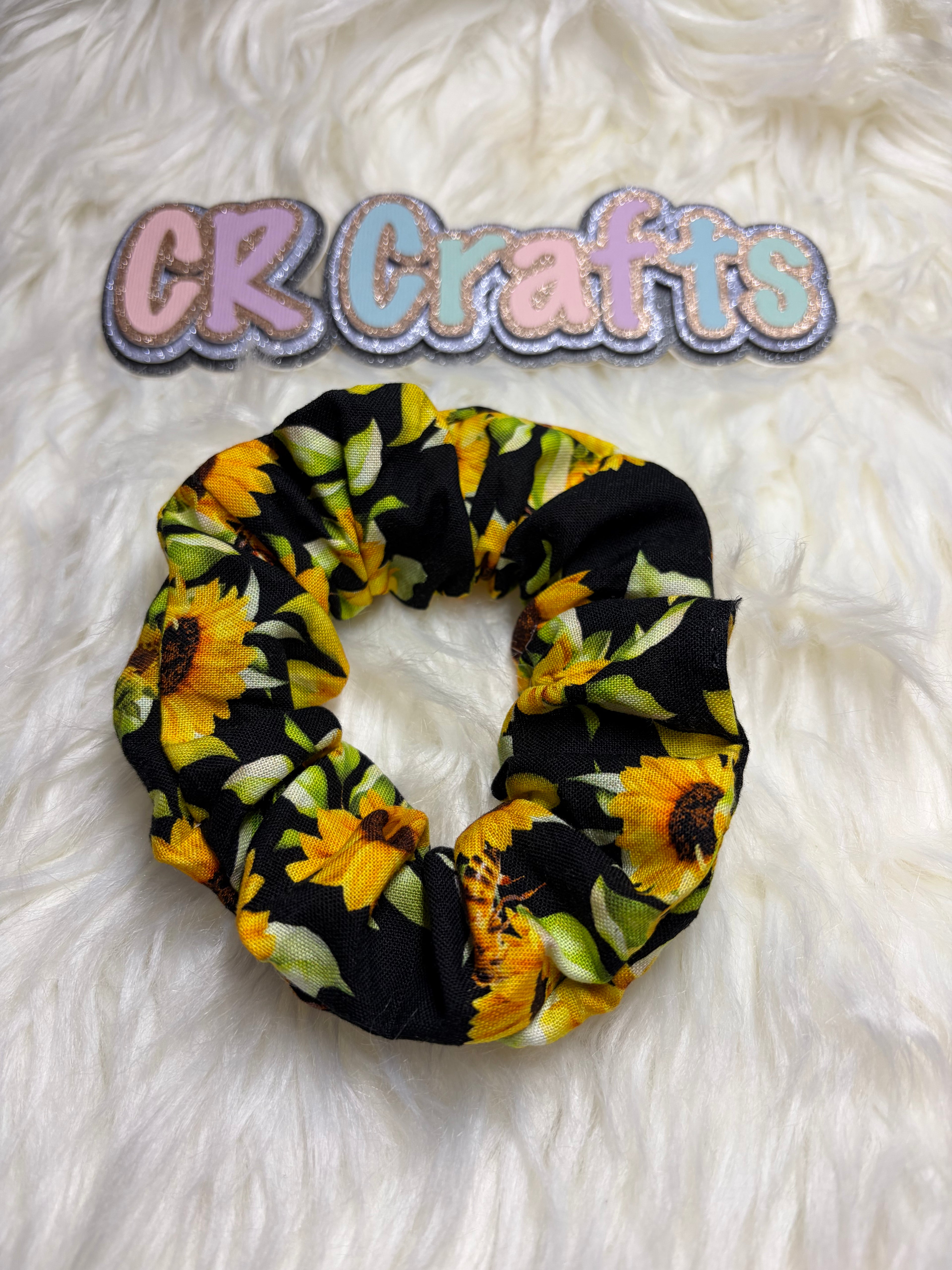🌻 Handmade Cotton Scrunchie | 🌻 Sunflower Fields Collection