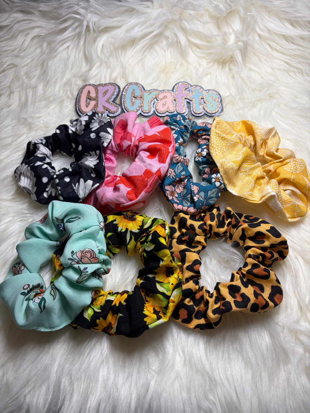 🌻 Handmade Cotton Scrunchie | 🌻 Sunflower Fields Collection