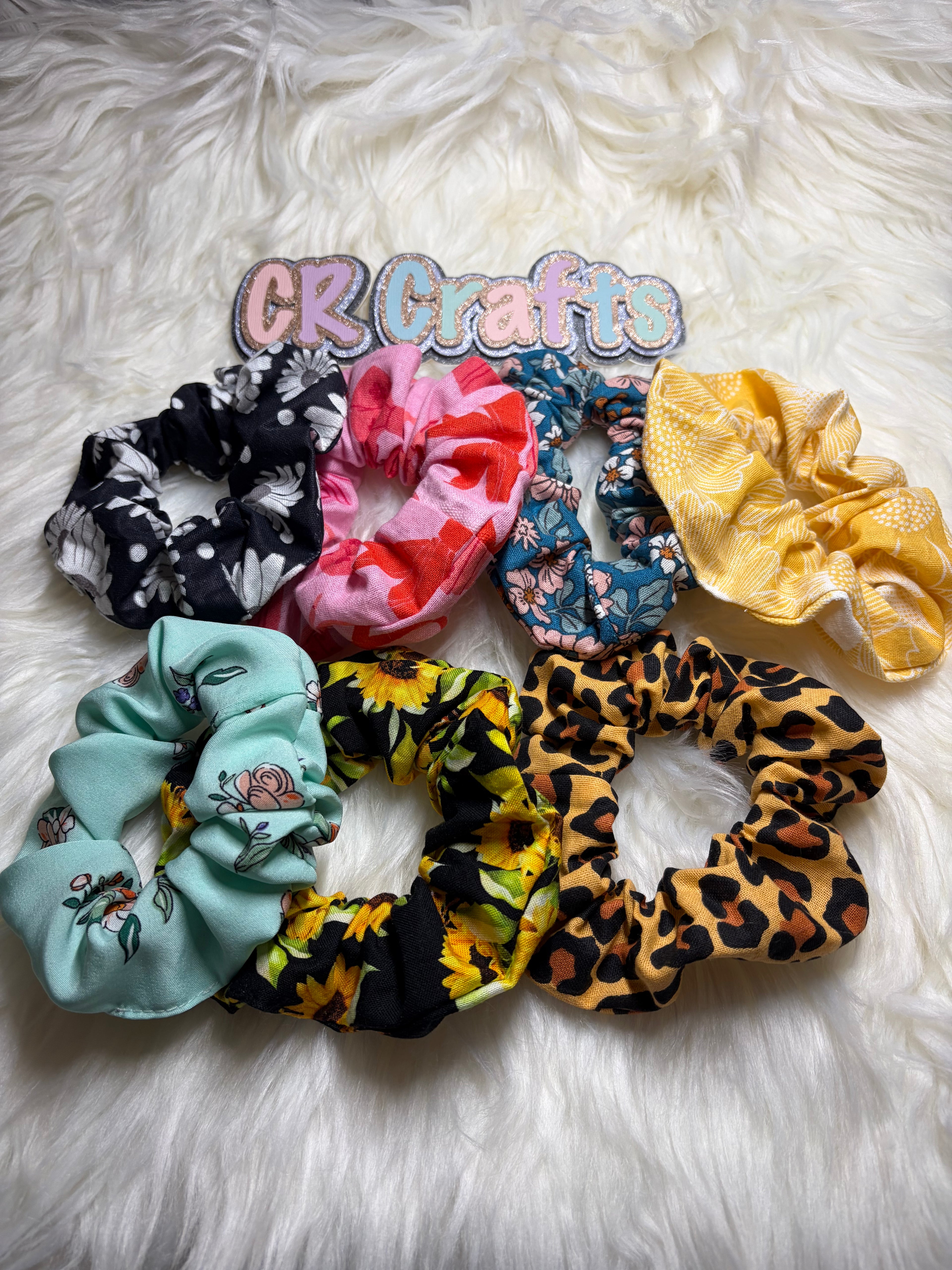 🌻 Handmade Cotton Scrunchie | 🌻 Sunflower Fields Collection