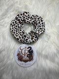 🤍 Handmade Cotton Scrunchie | 🤍 Snow Leopard Collection