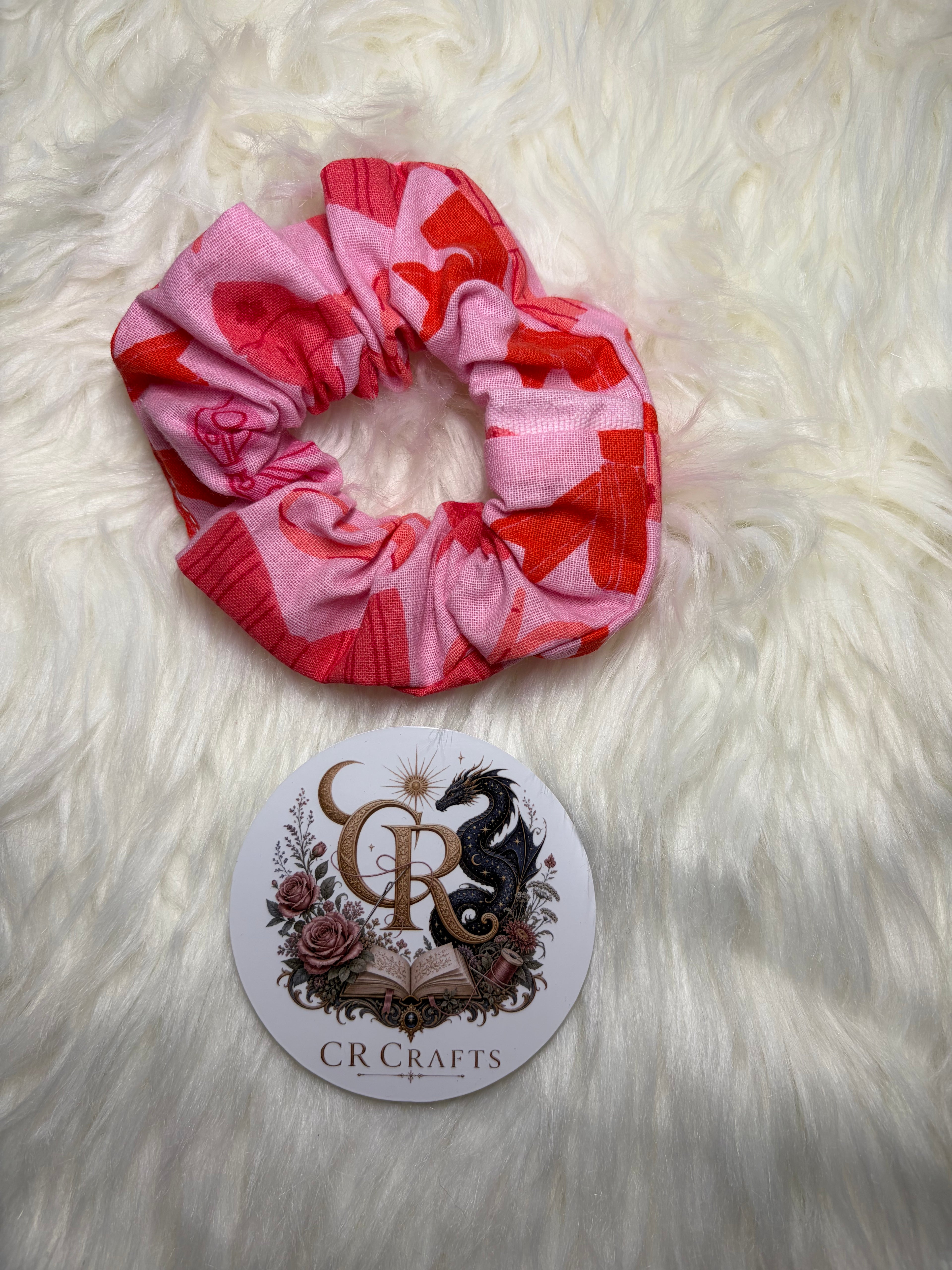 🎀 Handmade Cotton Scrunchie | 🎀 Sweetheart Bows Collection