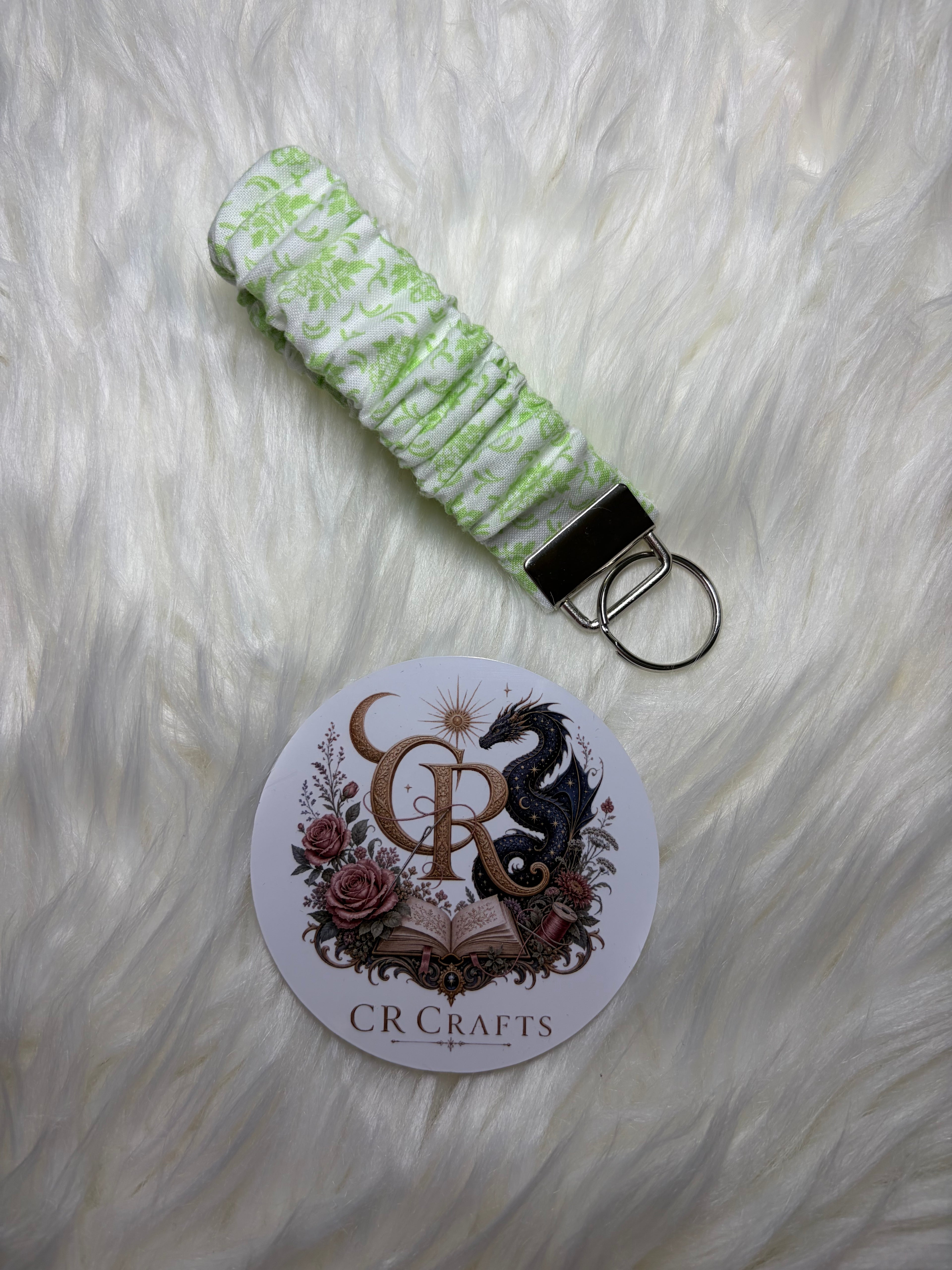Handmade Scrunchie Wristlet Keychain 🌺