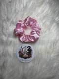 Handmade Pink Satin Scrunchie | Pastel Dreams Collection