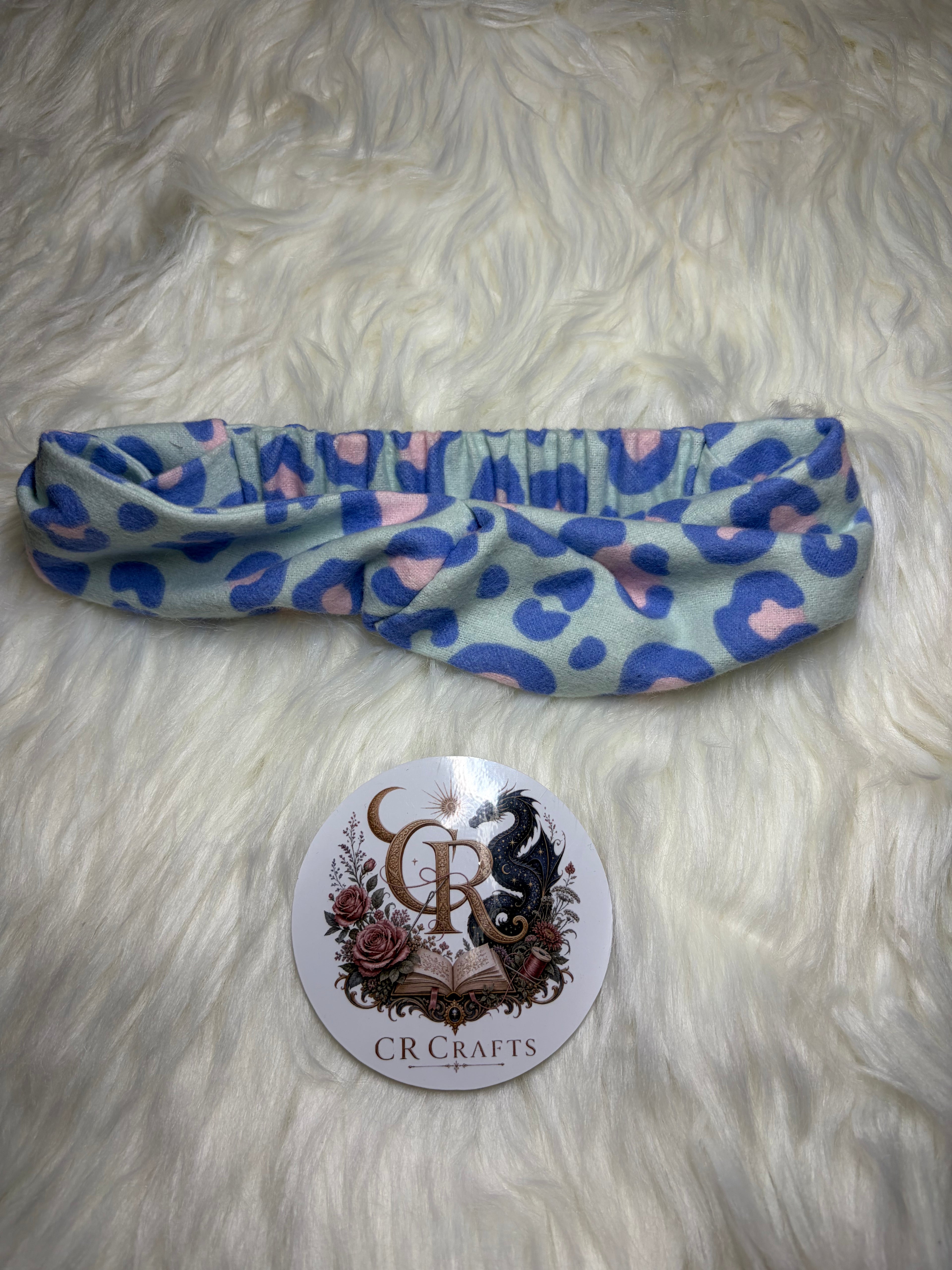 Handmade Twisted Headbands | Lavender Leopard Collection