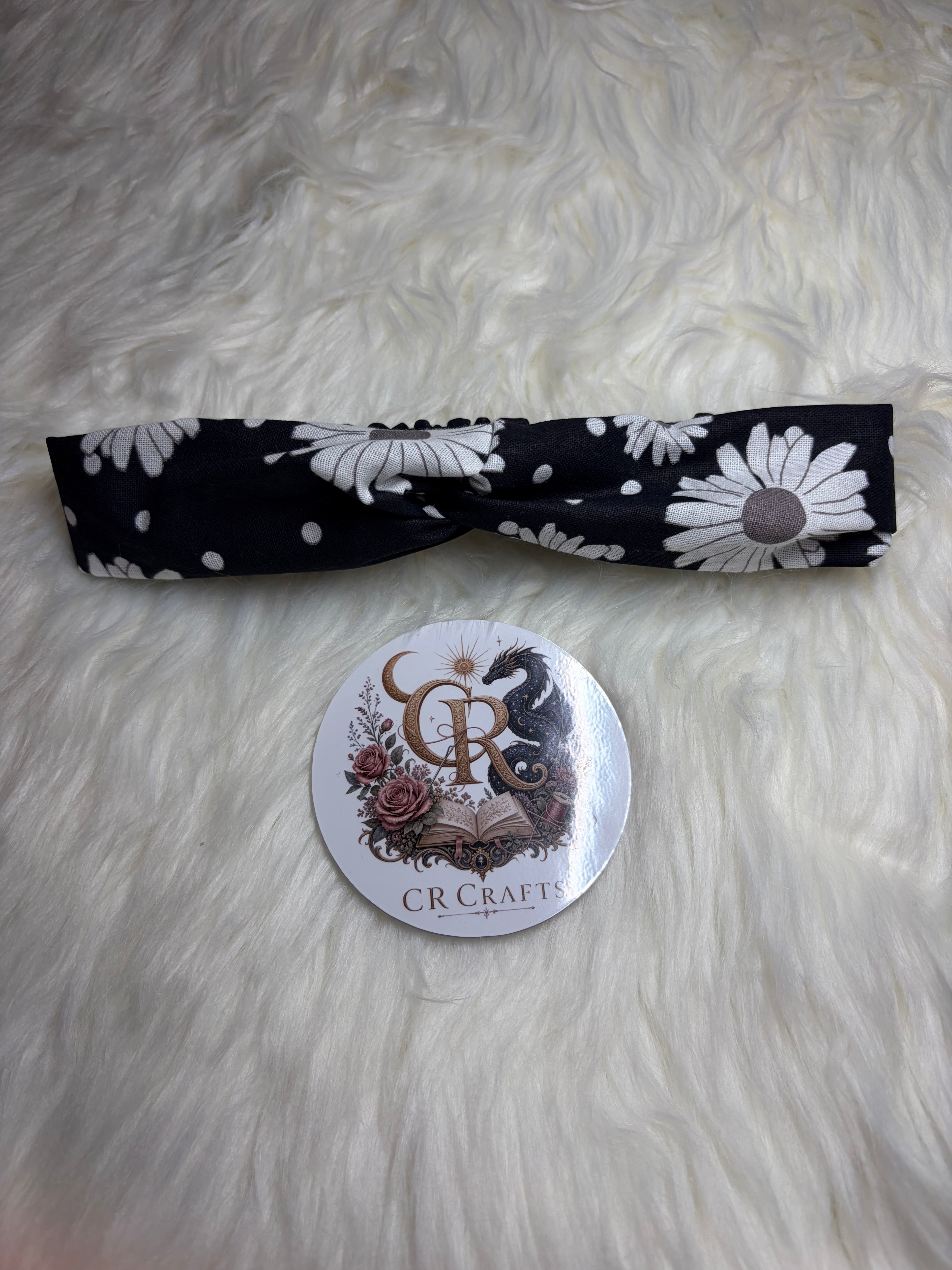 Handmade Twisted Headbands | Midnight Daisy Collection