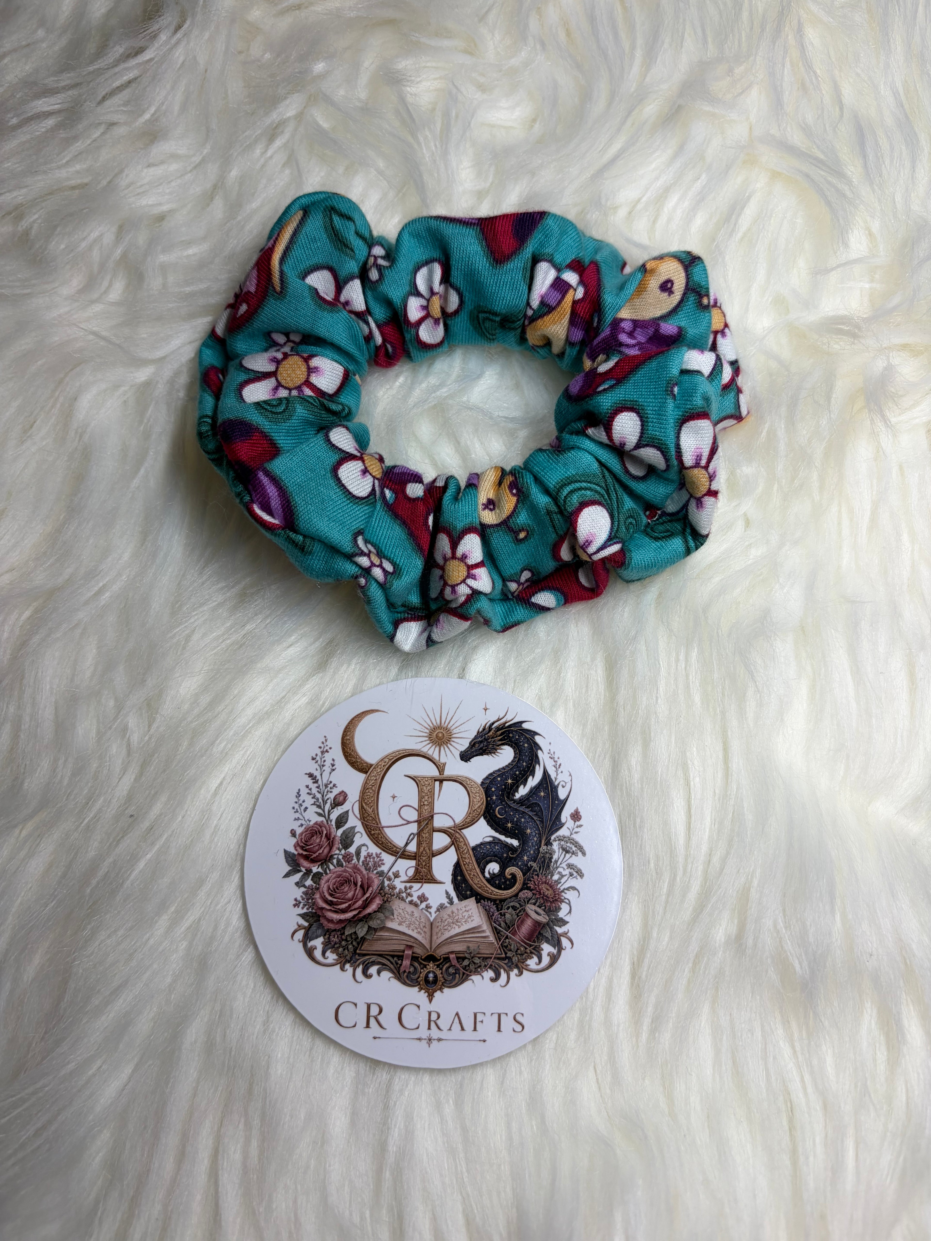 Handmade Cotton Scrunchie | Fairy Garden Collection