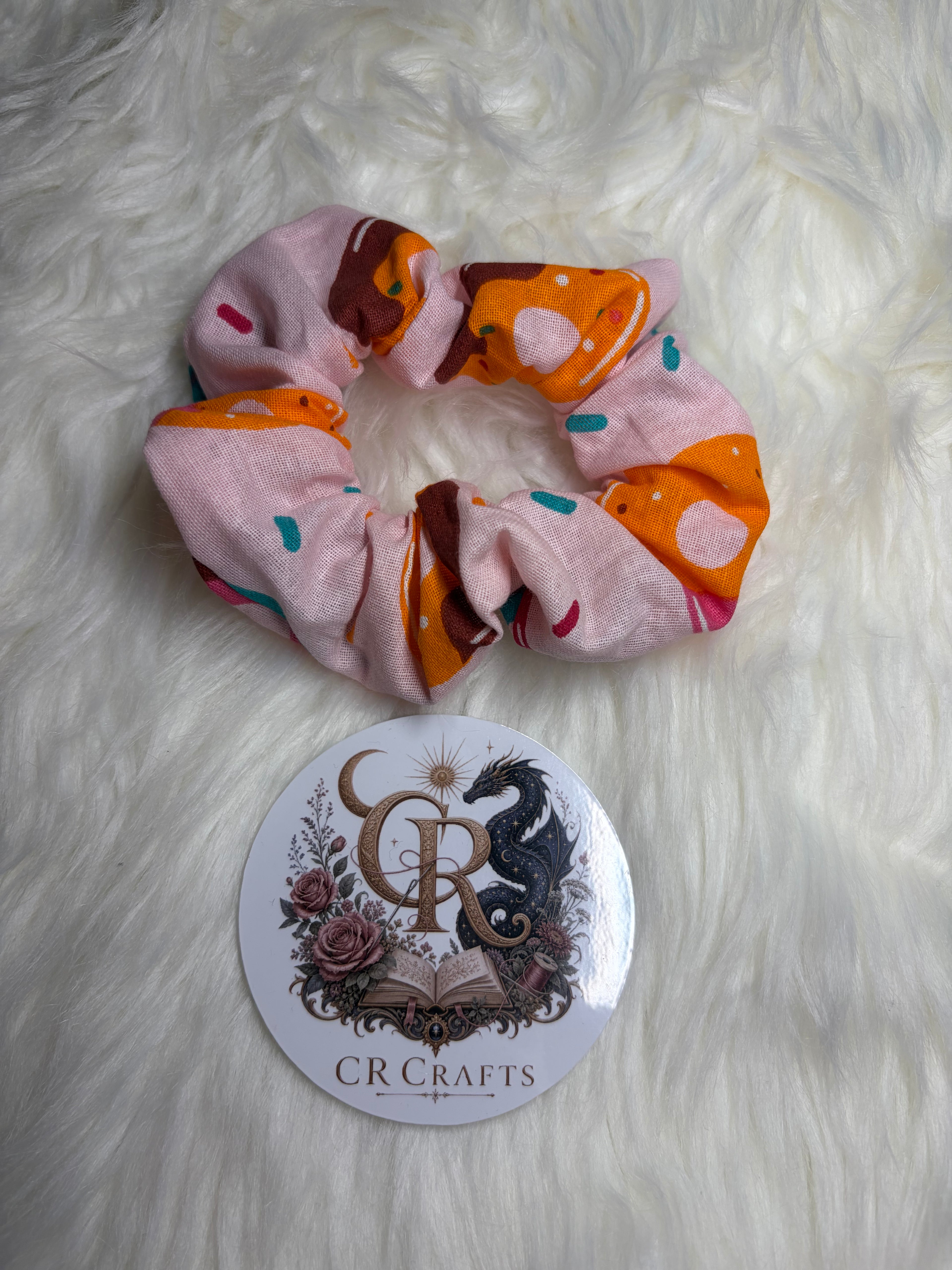 Handmade Cotton Scrunchie | Donut Delight Collection