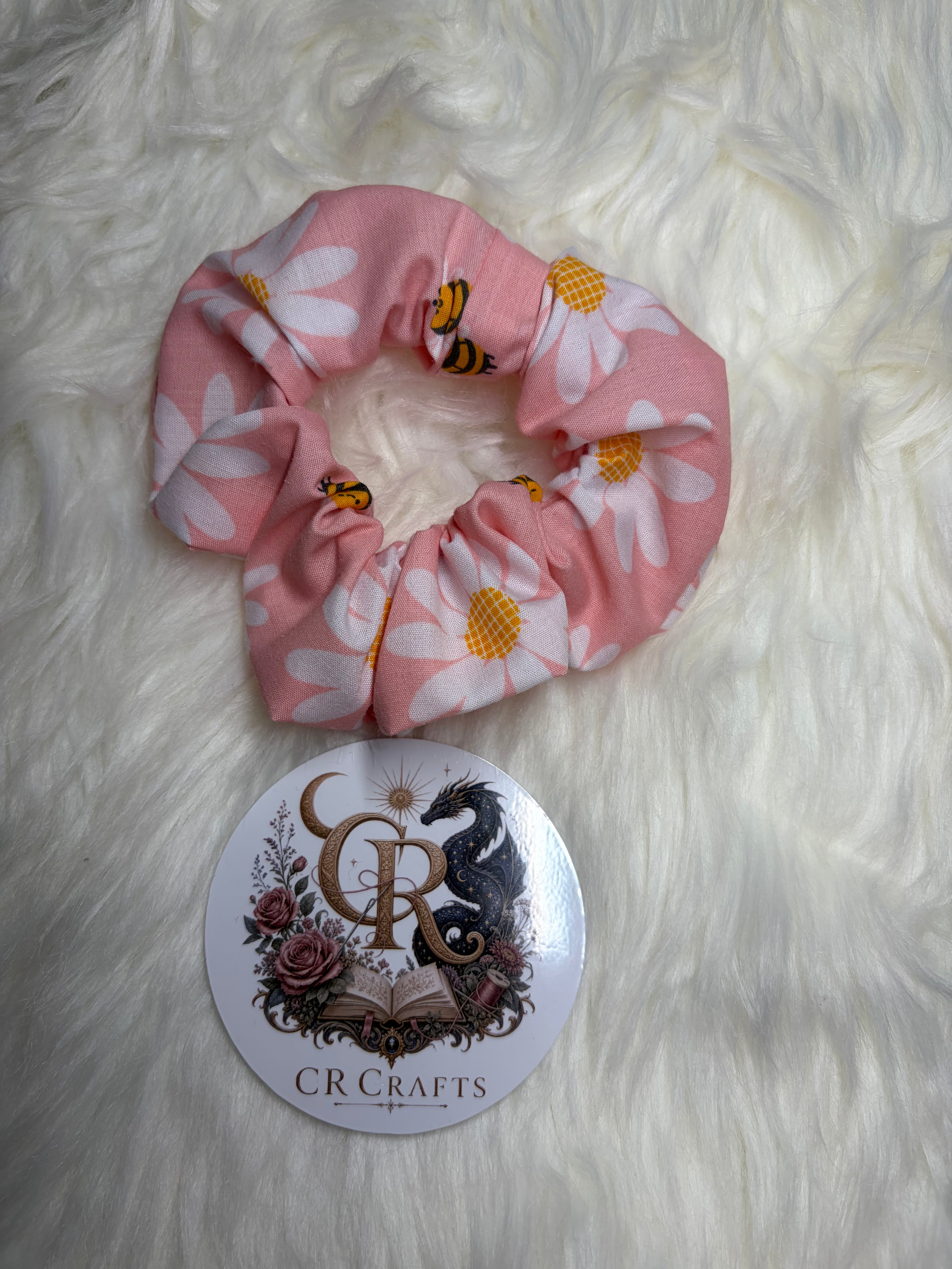 Handmade Cotton Scrunchie | Bee Happy Collection